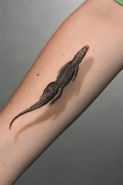 100 Amazing Tattoo Designs for Men You Must Try! 50 3D Crocodile Tattoo With Illusion