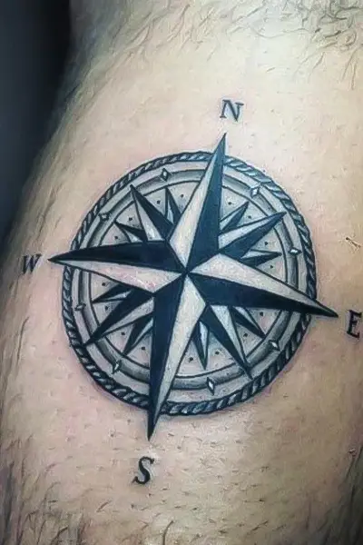 100 Amazing Tattoo Designs for Men You Must Try! 80 Classic Compass Tattoo