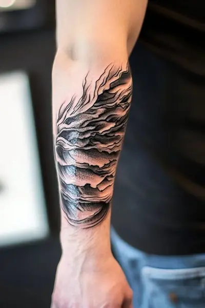 100 Amazing Tattoo Designs for Men You Must Try! 21 Cursed Script Tattoo With Bite