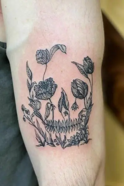 100 Amazing Tattoo Designs for Men You Must Try! 69 Hidden Skull Garden Tattoo