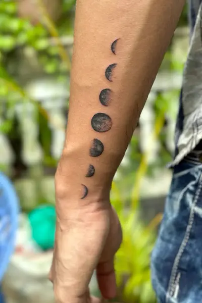 100 Amazing Tattoo Designs for Men You Must Try! 58 Moon Phase Tattoo