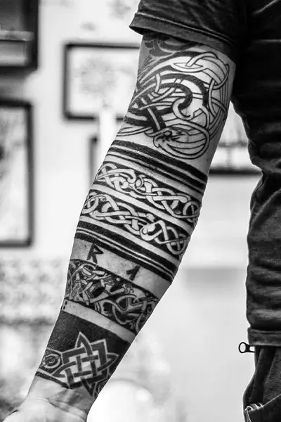 100 Amazing Tattoo Designs for Men You Must Try! 23 Norse Rune Tattoo With Power