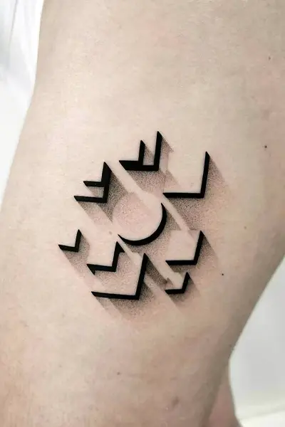 100 Amazing Tattoo Designs for Men You Must Try! 54 Optical Illusion Leg Tattoo