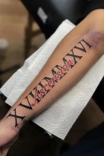 100 Amazing Tattoo Designs for Men You Must Try! 89 Roman Numerals Tattoo