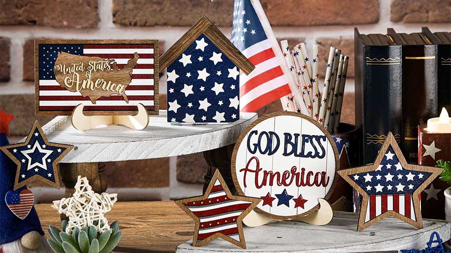 4th of July Tiered Tray