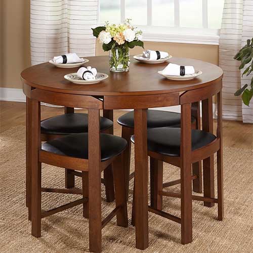47 Dream Apartment Decor Ideas to Make You Feel Like Home 39 A Compact Dining Set