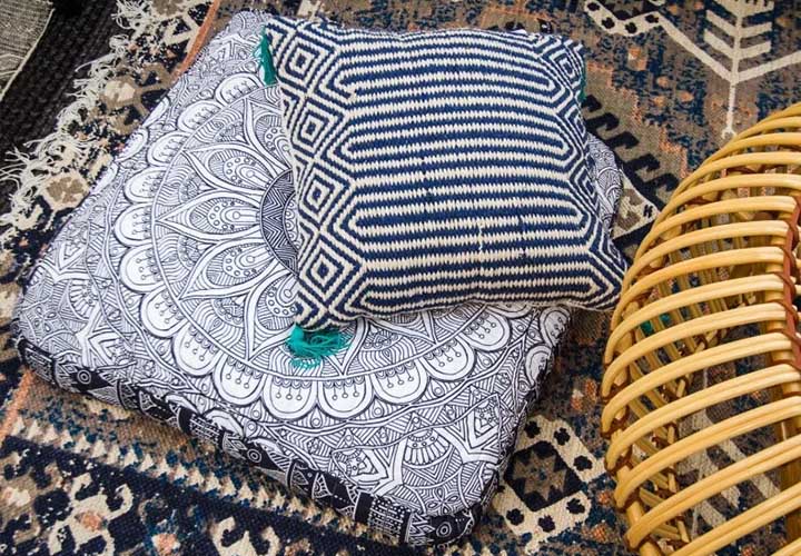 44 Back Patio Ideas on a Budget to Transform Small Outdoor Spaces 5 Add Extra Seating with Poufs