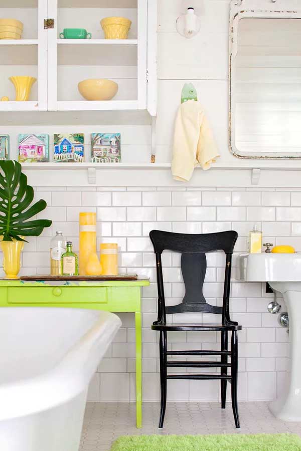 47 Dream Apartment Decor Ideas to Make You Feel Like Home 47 Add Furniture to the Bathroom