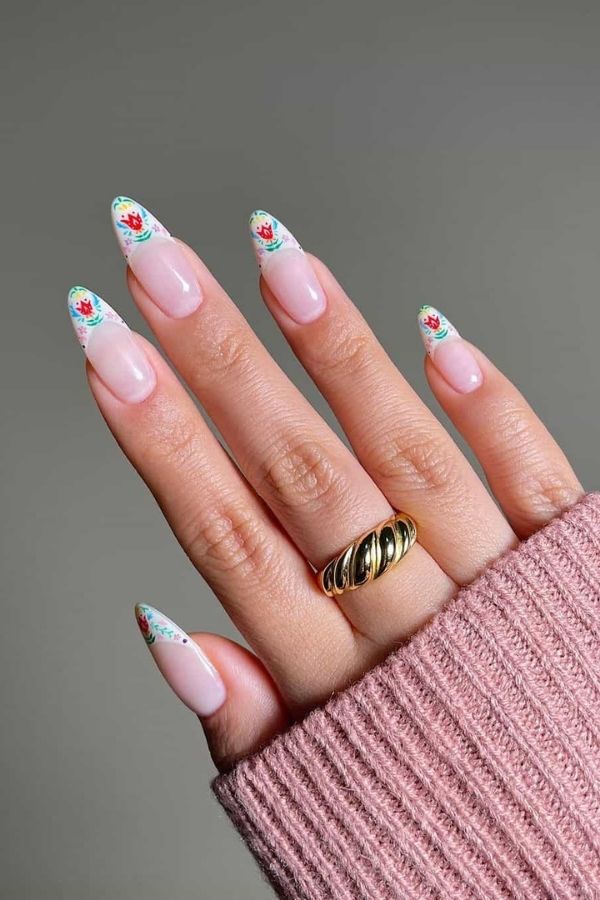 47 Cute Graduation Nail Ideas Mani Designs To Instantly Elevate Your Graduation Look 31 Berries French Tips Nails