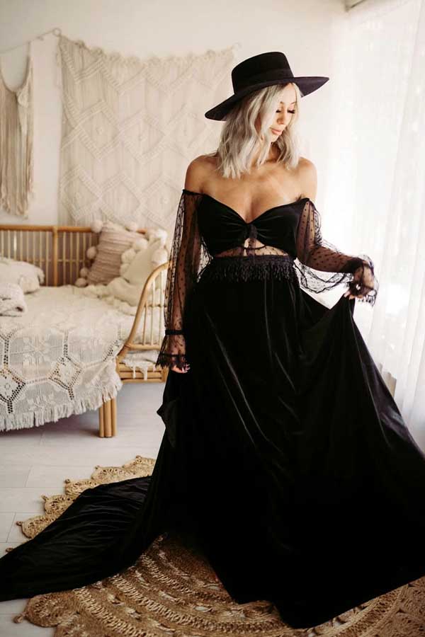 36 Cowgirl Outfit Ideas for Women Who Love the Western Trend 33 Black Velvet Cowgirl Glam