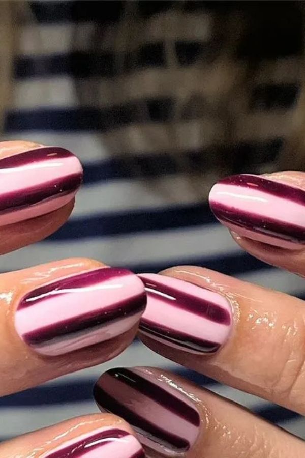 39 Elegant Summer Nails Designs To Upgrade Your Entire Look For The New Season 37 Bold Stripes Nails