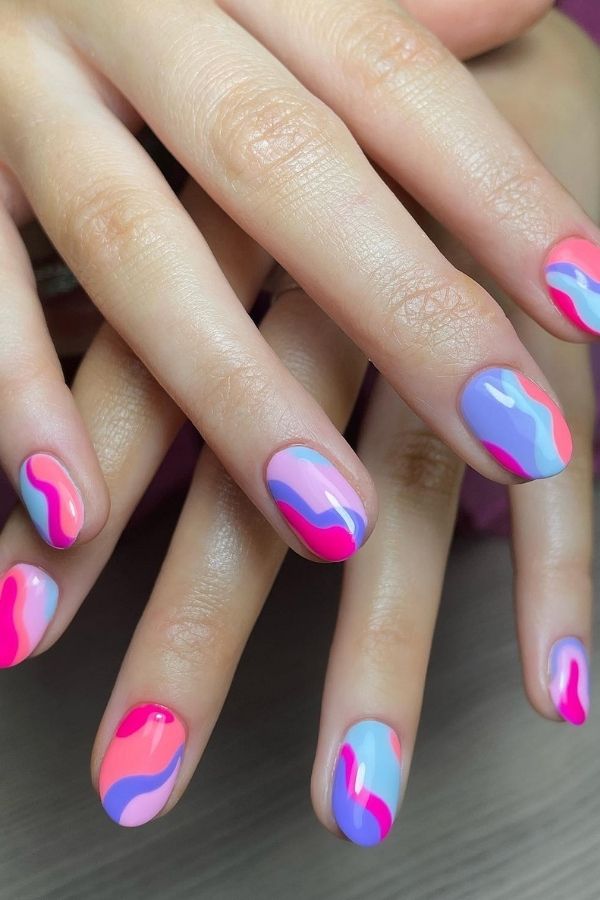 53 Lovely Bright Neon Nail Designs and Mani Nails Colors That Are Trending This Year 34 Bright Funky Nails Art