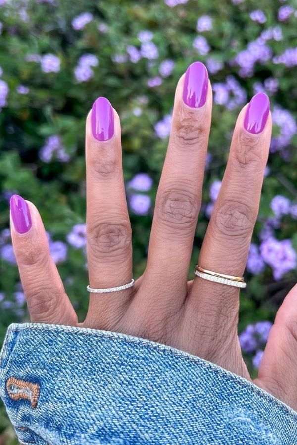 Bright Purple Nail Ideas