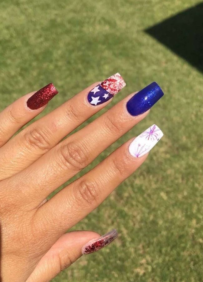 59 Elegant 4th Of July Nails Patriotic Nail Designs You Must Try on Independence Day 19 Bright and Festive Fourth of July Nails