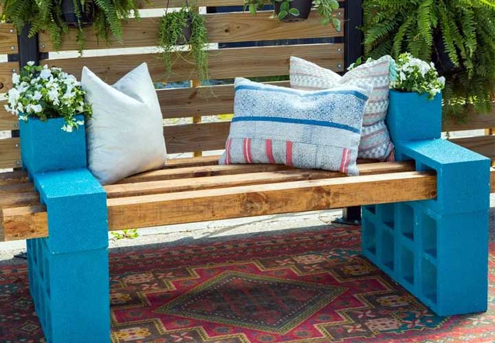 44 Back Patio Ideas on a Budget to Transform Small Outdoor Spaces 7 Build a Bench with Planters