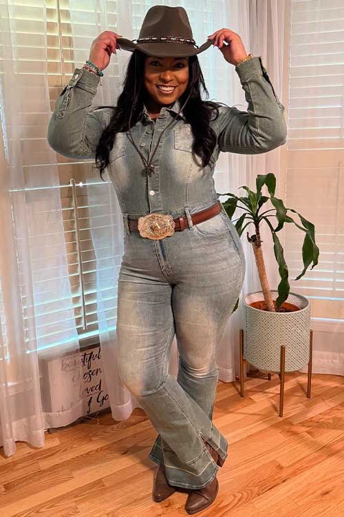 30 Black Cowgirl Outfits for Black Women That Redefine Western Style 29 Classic Denim Cowgirl Revival