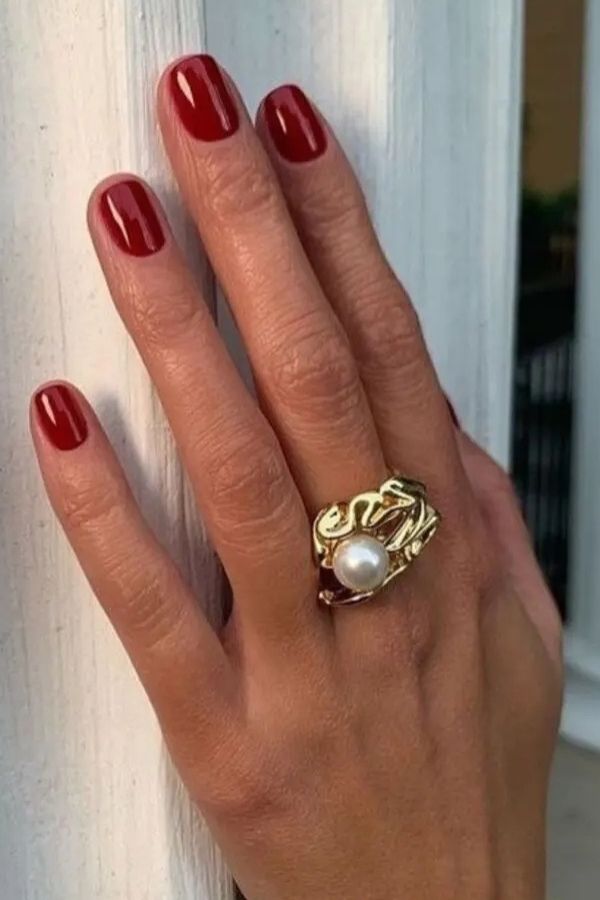 43 Trending Short Summer Nails Designs You Can’t Miss But Replicate 26 Classy Red Short Nails