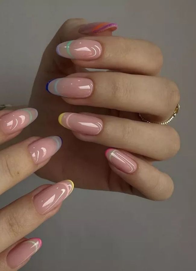 48 Super Trendy French Tip Nails and Manicure Designs You Will Instantly Love 24 Edgy Tips French Nails Ideas