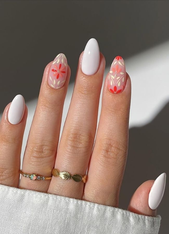 31 Insanely Cute Beach Nails Designs Ideas You’ll Want to Recreate This Summer 30 Embroidery-Accented Nails