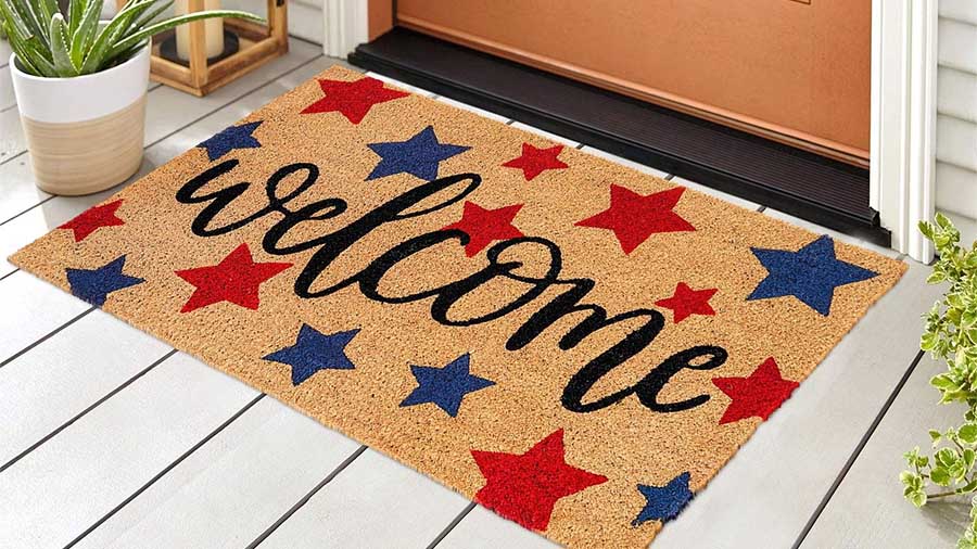 Festive 4th of July Doormat
