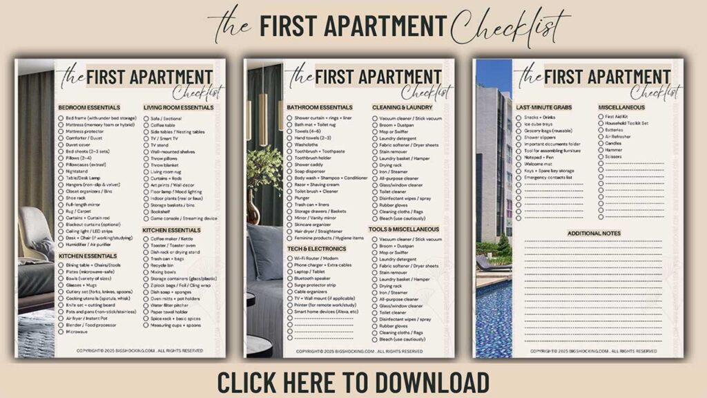 The First Apartment Checklist I Swear by for Effortless Stress-Free Move 1 First Apartment Checklist Download