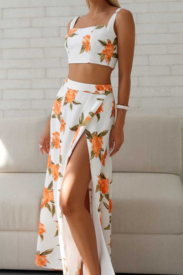 34 Summer Style Trends for 2025 You’ll Want to Wear 10 Floral Skirt and Crop Top Set