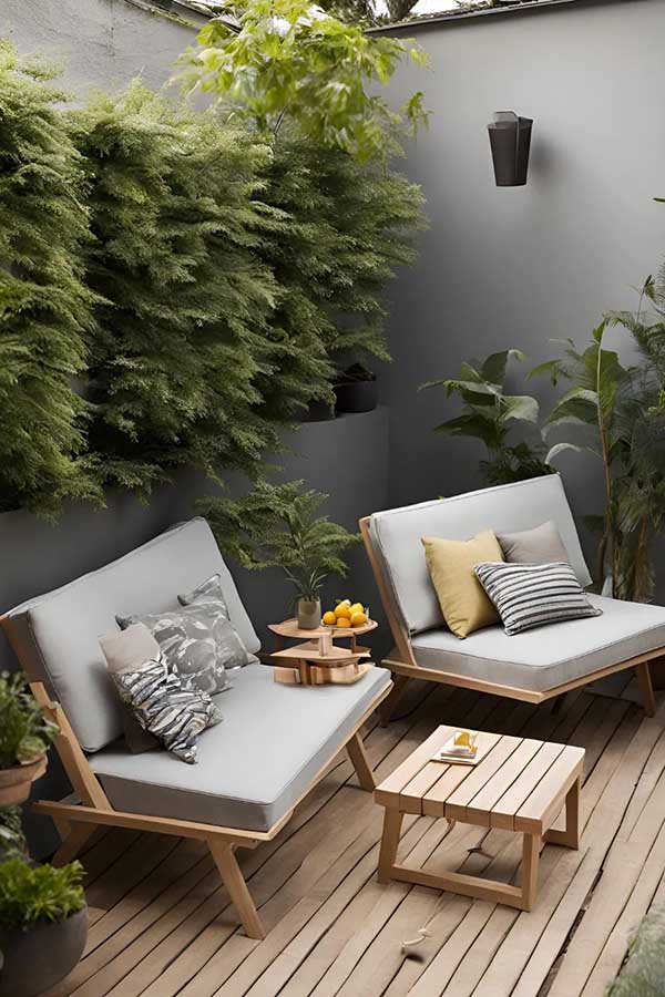 29+ Cozy Backyard Ideas for Small Outdoor Spaces 2 Foldable Outdoor Furniture