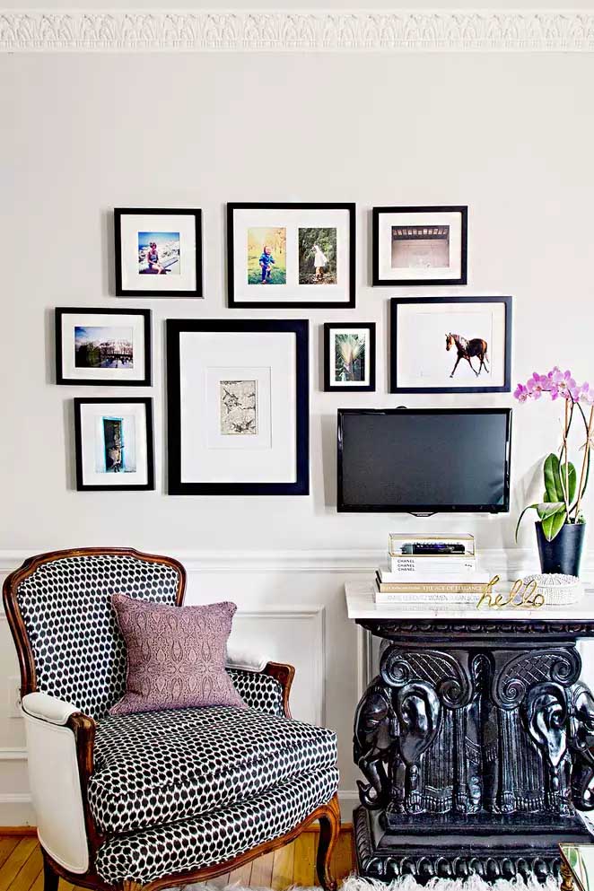 47 Dream Apartment Decor Ideas to Make You Feel Like Home 13 Frame Your TV with Art