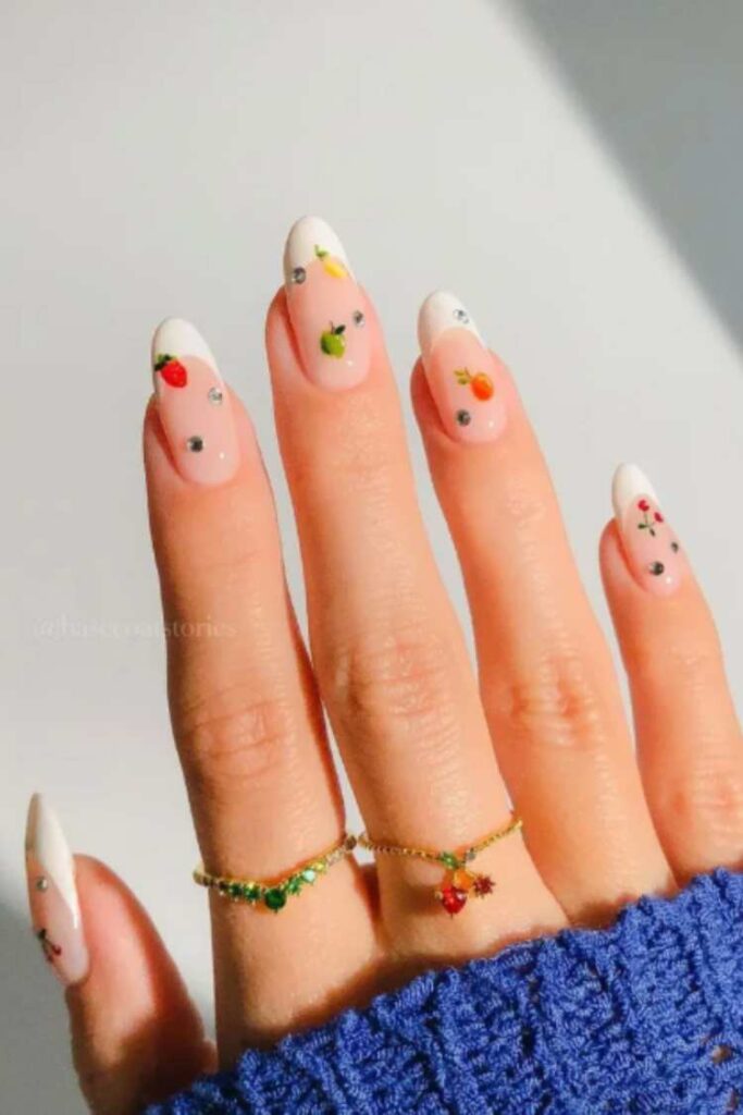 35 Classy Vacation Nail Designs You Can Try This Summer 26 Fruitily Nail Art for summer