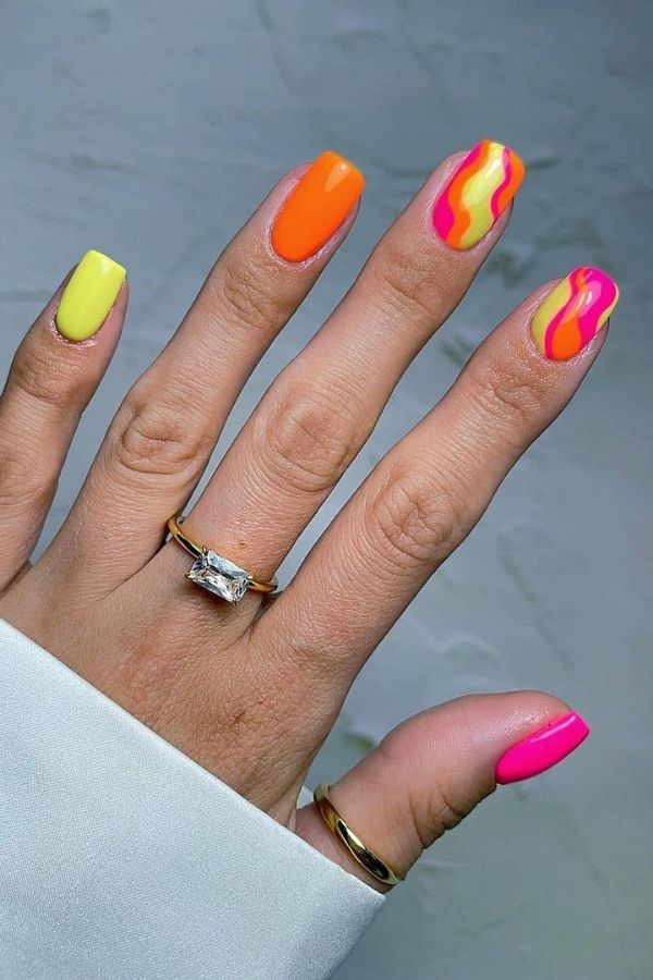 43 Trending Short Summer Nails Designs You Can’t Miss But Replicate 28 Fruity Nails Patterns