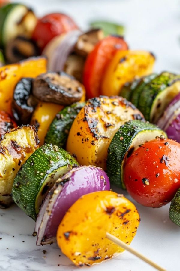 21 4th of July Foods to Enjoy the Taste of Freedom on Independence Day 12 Grilled Vegetable Skewers