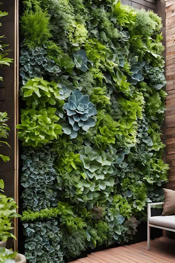 29+ Cozy Backyard Ideas for Small Outdoor Spaces 26 Grow a Living Wall