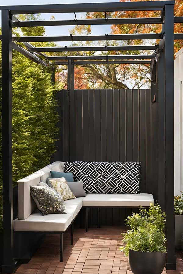 29+ Cozy Backyard Ideas for Small Outdoor Spaces 15 Install a Mini Pergola