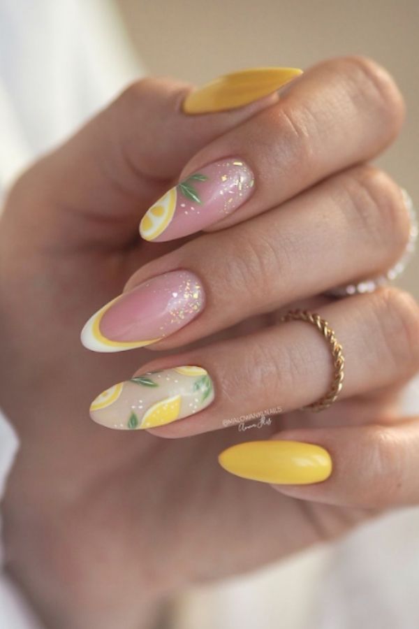 34 Soft to Bold Cutest Yellow Nail Designs Ideas Perfect for Summer and Beyond 3 Lemonade Long Nails Design