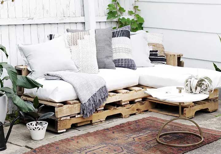 44 Back Patio Ideas on a Budget to Transform Small Outdoor Spaces 32 Make Seating from Wood Pallets