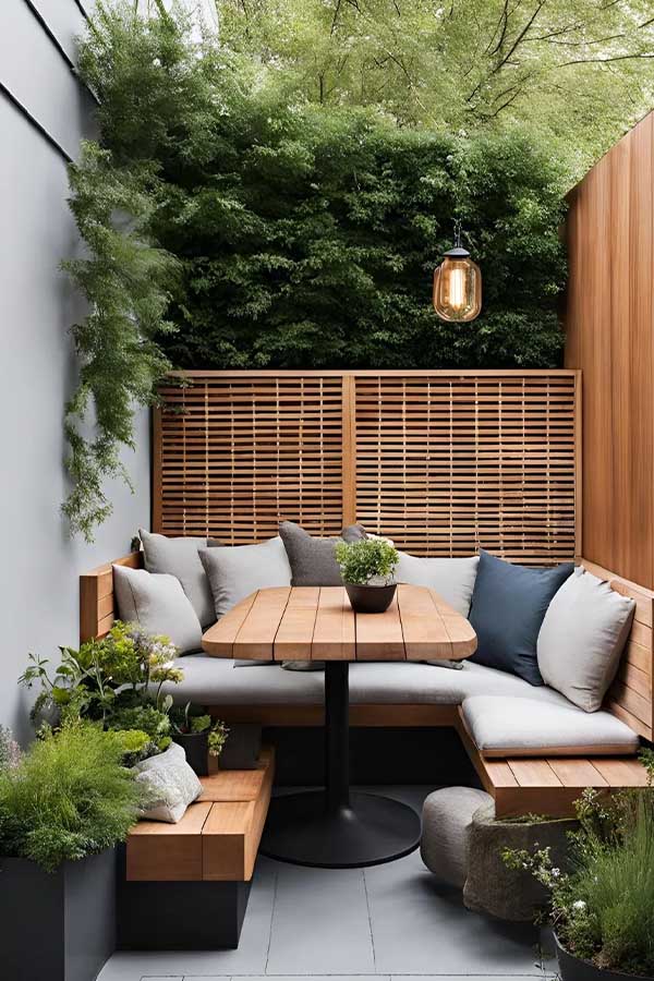 29+ Cozy Backyard Ideas for Small Outdoor Spaces 24 Make Use of Corners
