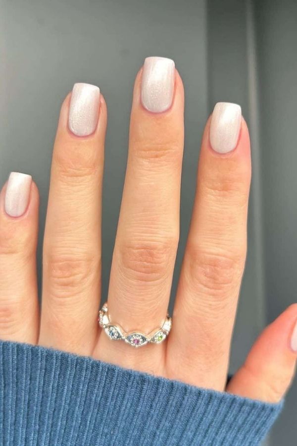 47 Cute Graduation Nail Ideas Mani Designs To Instantly Elevate Your Graduation Look 27 Minimalistic Marble Nails