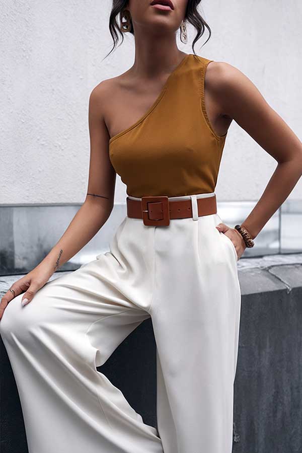 34 Summer Style Trends for 2025 You’ll Want to Wear 30 One-Shoulder Top and Trousers