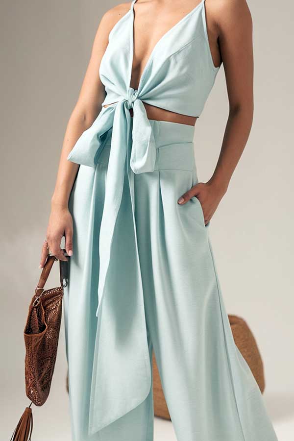 34 Summer Style Trends for 2025 You’ll Want to Wear 17 Pastel Wide-Leg Two-Piece Set