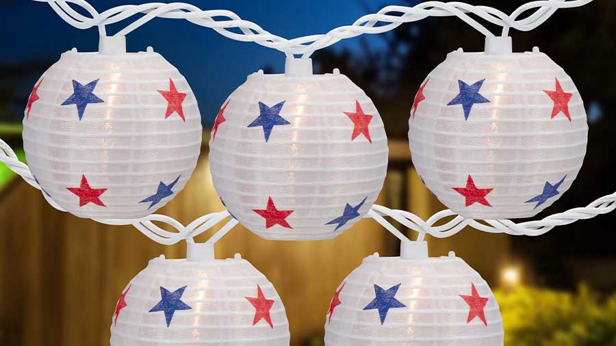 Patriotic Paper Lantern Set
