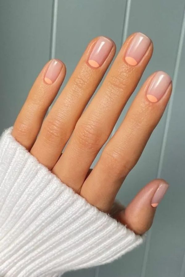 43 Trending Short Summer Nails Designs You Can’t Miss But Replicate 8 Simple Peachy Nail Designs