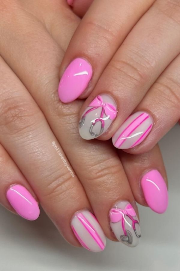 47 Cute Graduation Nail Ideas Mani Designs To Instantly Elevate Your Graduation Look 3 Pink Graduation Nails