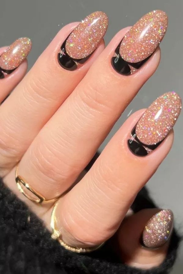 34 Most Stunning Deco Nails Art to Try Right Now 30 Reverse French Deco Art