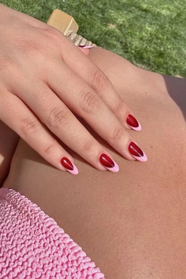 39 Elegant Summer Nails Designs To Upgrade Your Entire Look For The New Season 2 Reverse French Nails