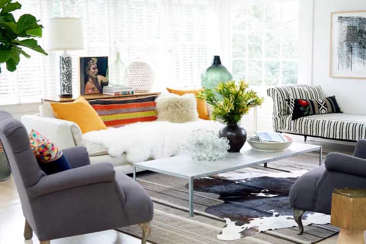 47 Dream Apartment Decor Ideas to Make You Feel Like Home 40 Rug Layering for Depth