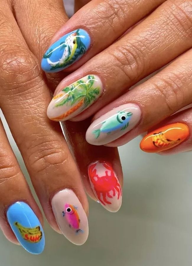 31 Insanely Cute Beach Nails Designs Ideas You’ll Want to Recreate This Summer 23 Seaside Fingernails Ideas