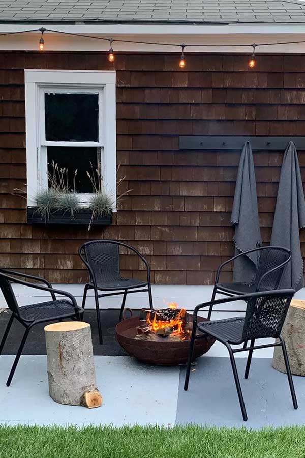 44 Back Patio Ideas on a Budget to Transform Small Outdoor Spaces 12 Set Up a DIY Fire Pit