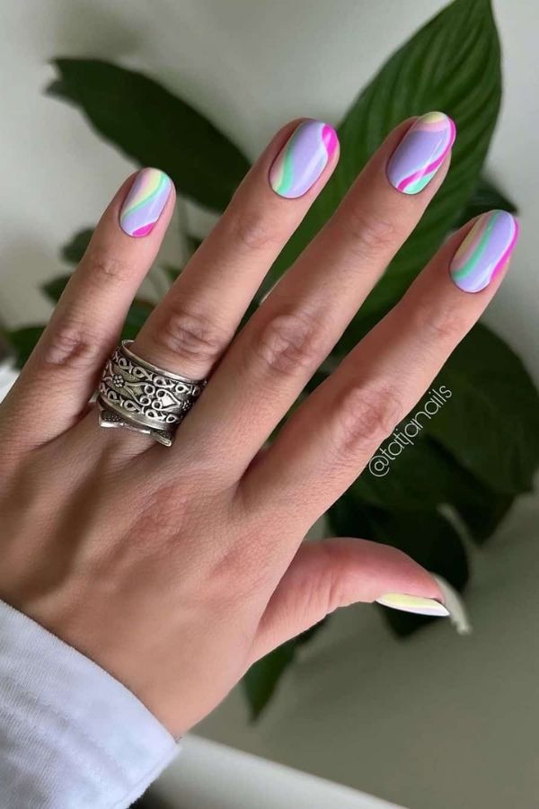 43 Trending Short Summer Nails Designs You Can’t Miss But Replicate 41 Short Candy Summer Nails