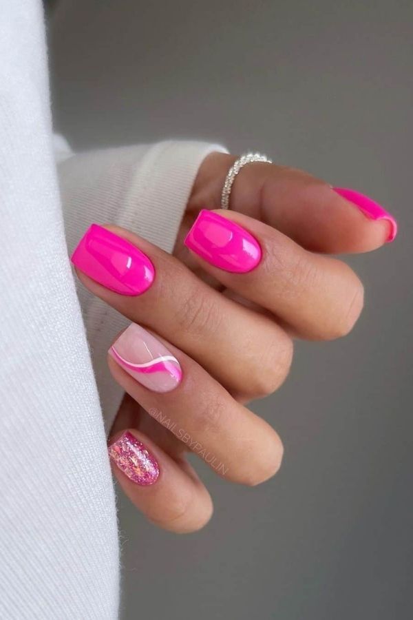 43 Trending Short Summer Nails Designs You Can’t Miss But Replicate 13 Short Pink Nails Designs