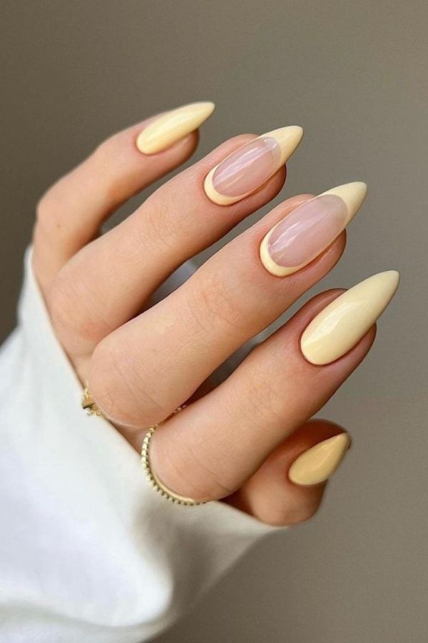 34 Soft to Bold Cutest Yellow Nail Designs Ideas Perfect for Summer and Beyond 21 Simple Yellow Nails